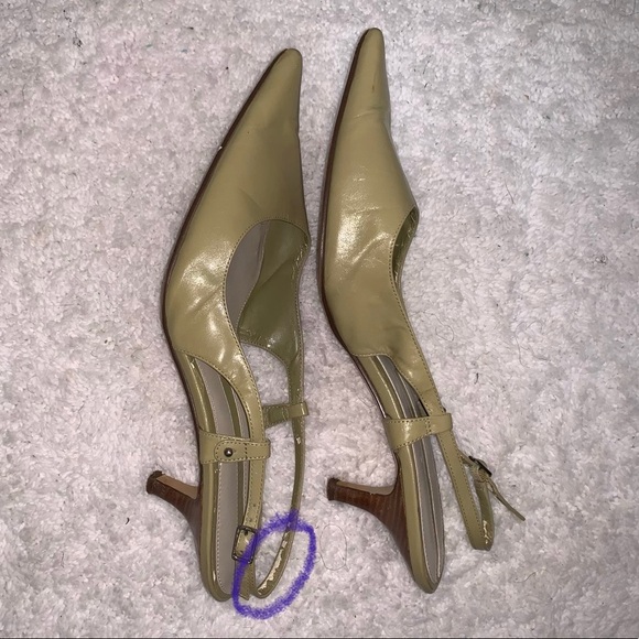 Enzo Angiolini Light Olive Slingback - Picture 3 of 7